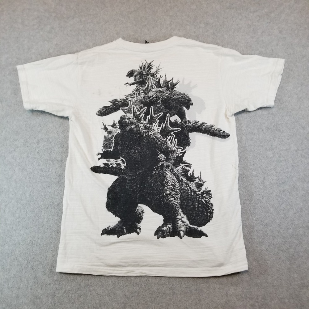 Vintage Godzilla Movie Promo Shirt Mens Medium White Minus One Toho Kaiju Japan
